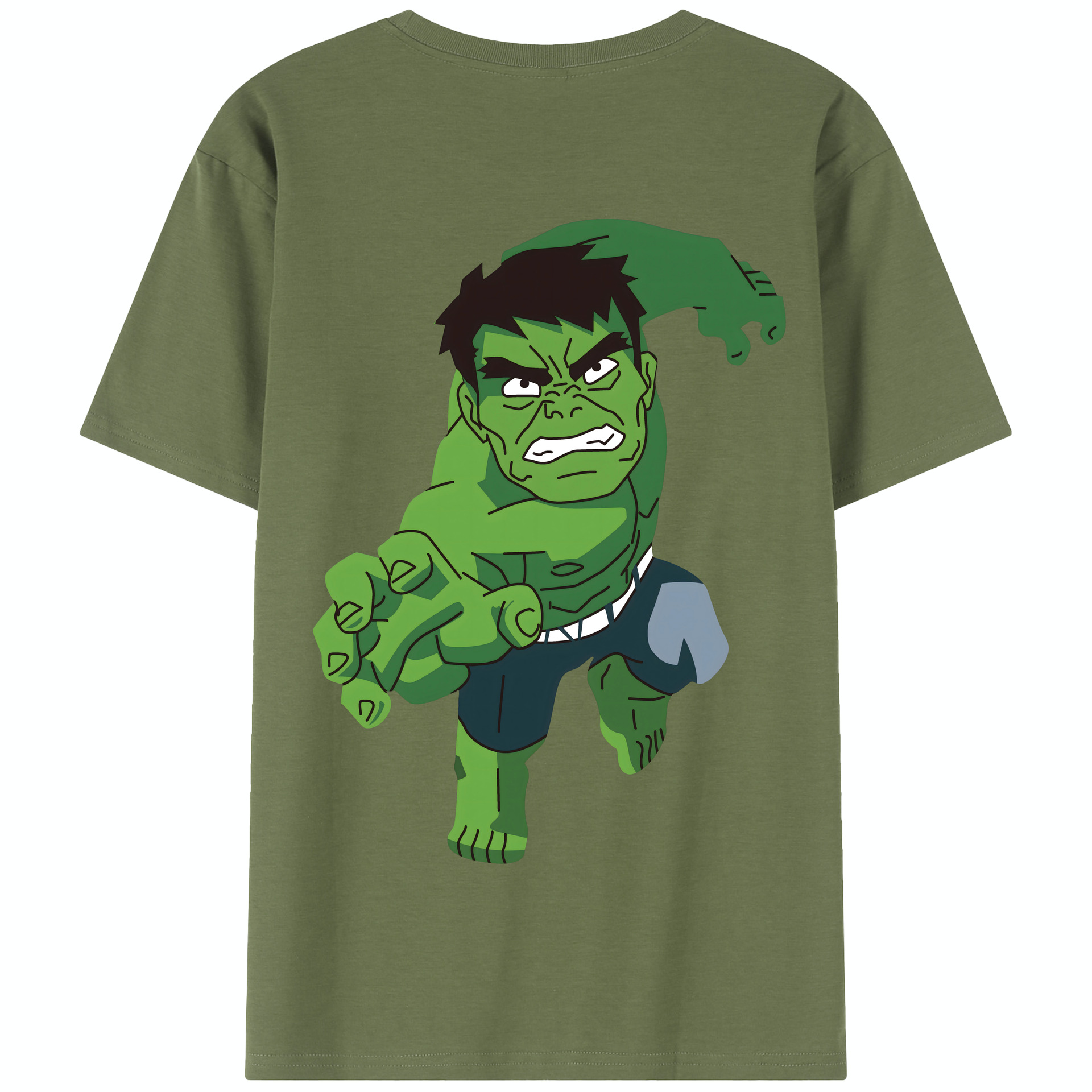 （画像用） アベンジャーズ The Avengers 綿100％半袖Tシャツ（背面プリント）
